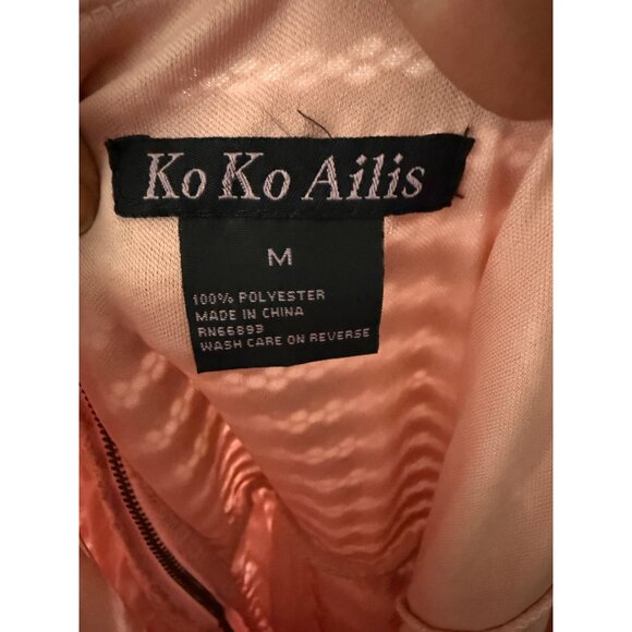 Pink Strapless Mesh Overlay Dress By Ko Ko Ailis  Medium - Picture 5 of 5